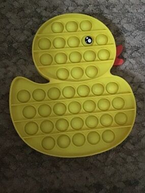 Yellow Rubber Duck Pop It Fidget Toy